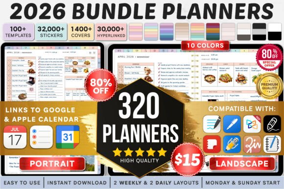 Download All-in-One Digital Planner, Goodnotes - Digital Collection