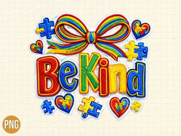 Download Be Kind Rainbow Bow Embroidery Shirt PNG - Embroidery Collection