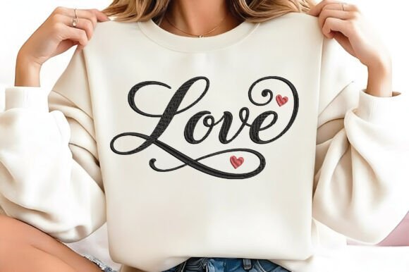 Download Love Art Word Embroidery - Embroidery Collection