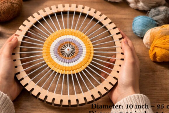 Download Round Weaving Loom 10 Inch Digital File - Digital Collection
