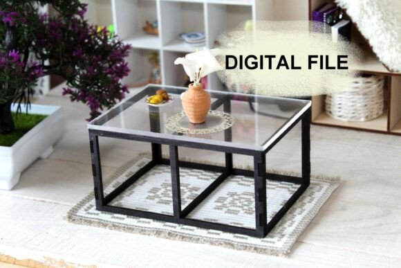 Download Miniature Modern Table Digital File Doll - Digital Collection