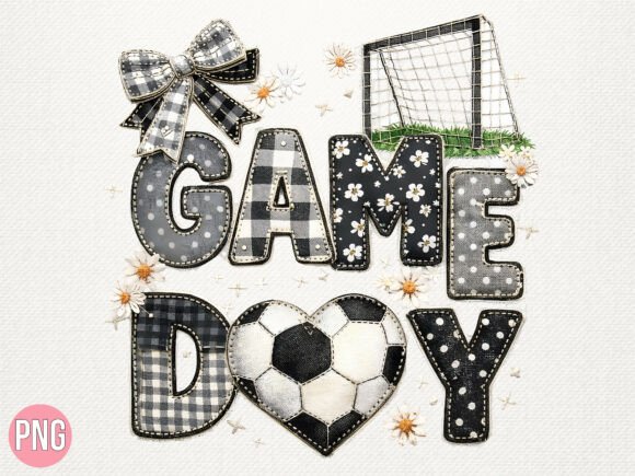 Download Gameday Soccer Faux Embroidery PNG SHIRT - Embroidery Collection