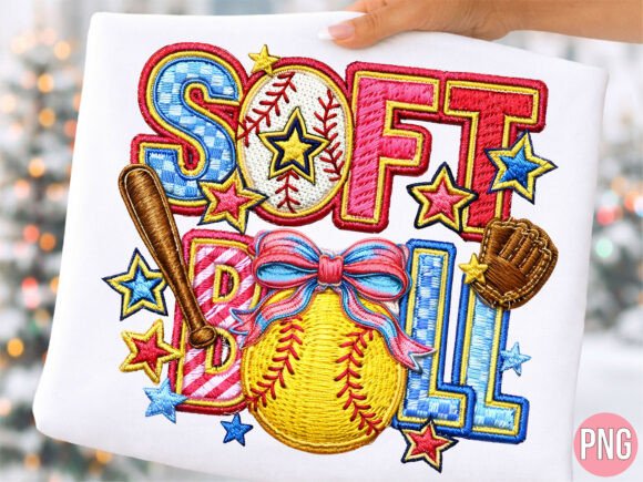 Download Softball Mom Sports Embroidery T-SHIRT - Embroidery Collection