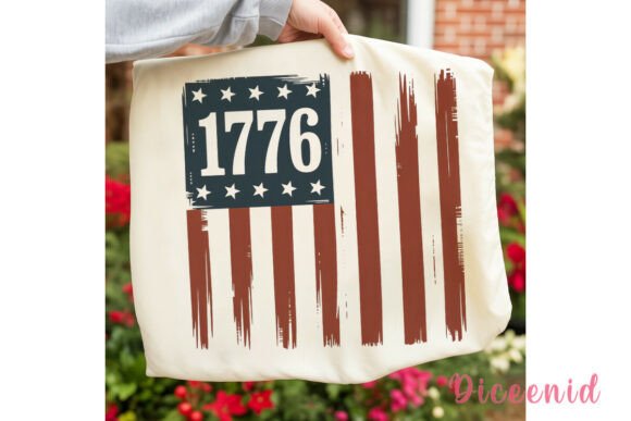 Download Patriotic 1776 Flag Digital Download PNG - Digital Collection