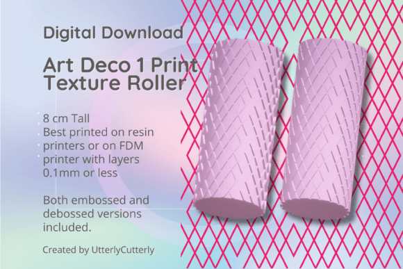 Download Art Deco 1 Texture Roller, Digital File- - Digital Collection