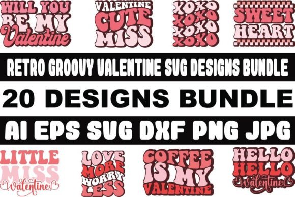 Download Retro Groovy Valentine Svg Designs Bundl - Groovy valentine svg Collection