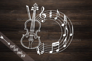Download Violin Frame Cut Digital File - Digital Collection